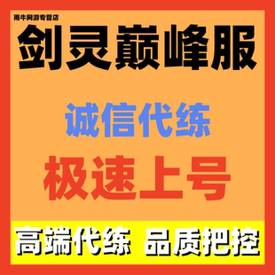 剑灵巅峰服代练代肝主线等级副本装备任务托管地图探索托管调号等