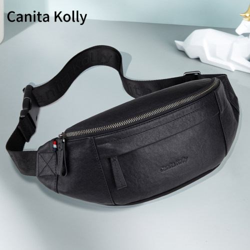 CanitaKolly正品男斜挎包胸包