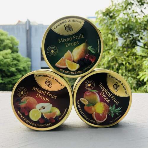 速发现货Mixed fruit drops德国进口嘉云混合四季热带水果味糖果t