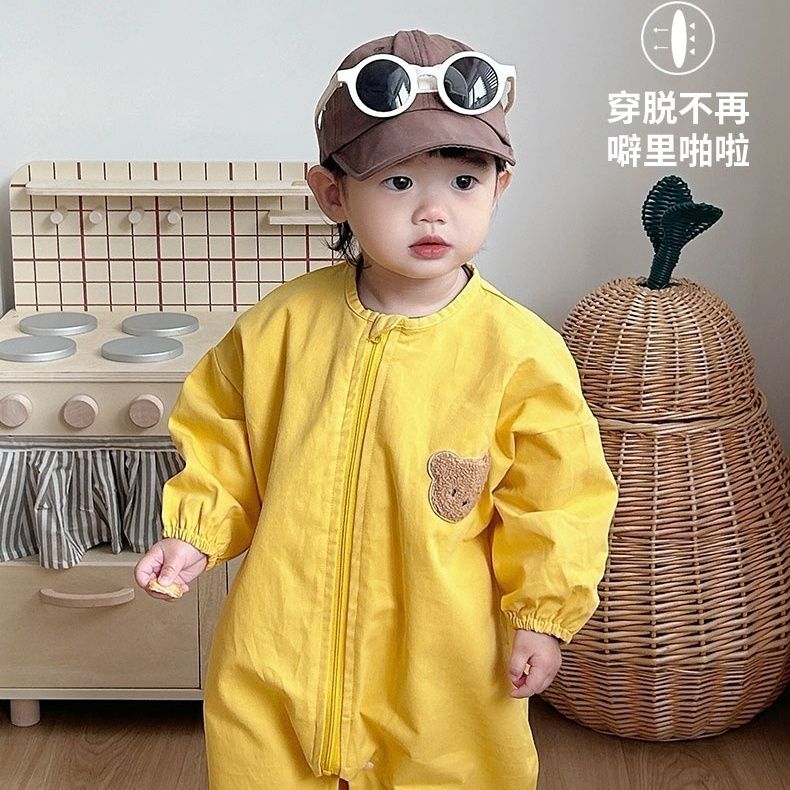 纯棉宝宝爬爬服户外婴儿