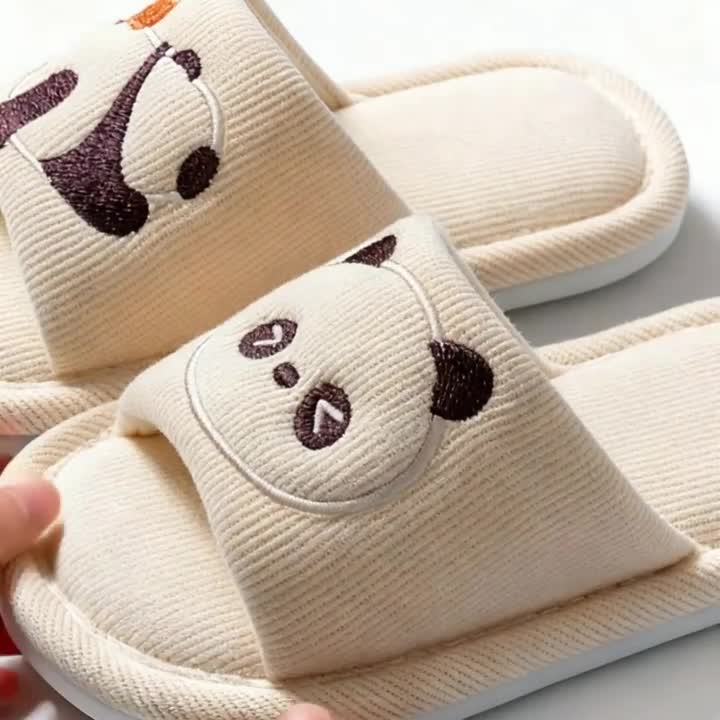 儿童亚麻拖鞋夏季春秋室