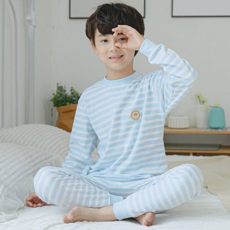 儿童内衣套装纯棉男童秋