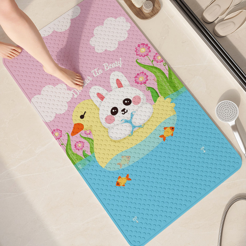 卫生间吸水地垫家用淋浴间防滑垫浴室地垫洗澡专用防摔吸盘脚垫子