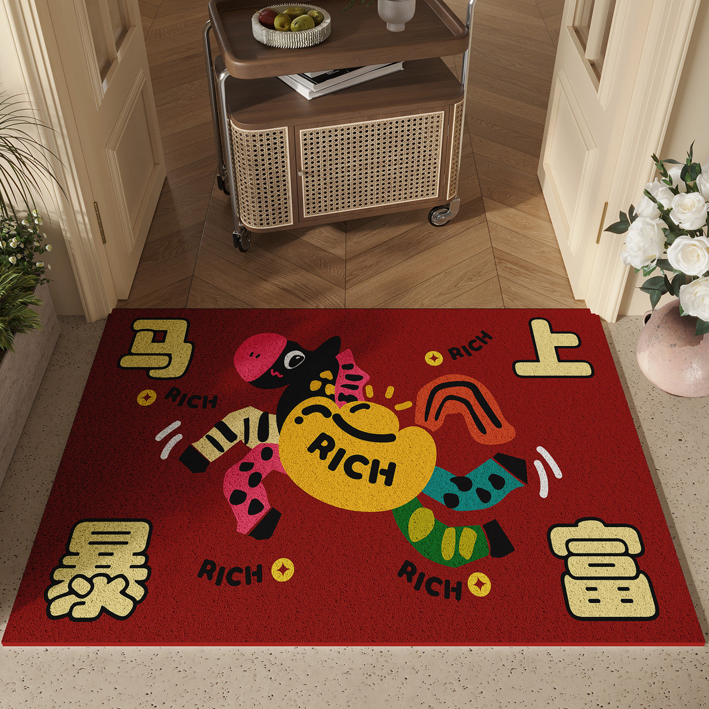 丝圈地垫入户门进门地垫家用门口脚垫可裁剪门垫防水防滑地毯定制,居家布艺,入户地垫,淘宝优惠券,粉丝福利购,淘宝优惠卷