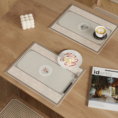 新中式长方形餐垫西餐垫防烫餐桌垫隔热垫餐布垫碗垫饭店餐厅餐垫