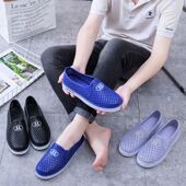 休闲舒适防滑男士 透气PVC洞洞鞋 运动包头塑料鞋 日常户外工作时尚