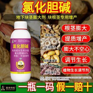 奥丰奥潍60%氯化胆碱花生土豆增产根茎膨大剂不空心农用老牌子