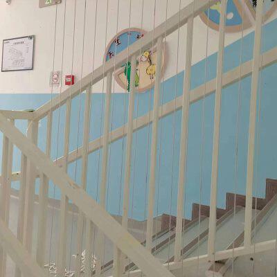 学校幼儿园安全隐形防护网高层窗户楼梯儿童防坠网阳台飘窗防盗网