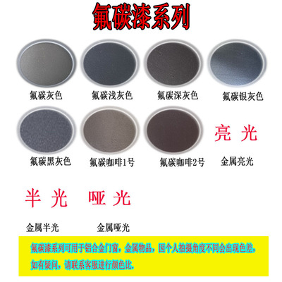 氟碳漆防腐防锈防水金属油漆户外钢铁门栏杆彩钢瓦翻新改色自喷漆