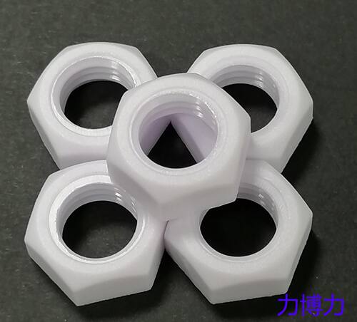 力博力供应多种规格塑胶螺母M10*1.0-H6.2材质颜色可定制