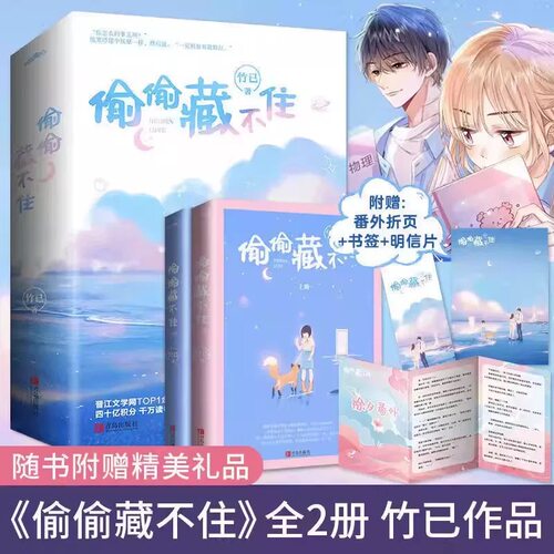 【官方正版】偷偷藏不住小说全套正版2册 竹己著 都市爱情小说 青春小说 言情小说 女 校园爱情文晋江文学小说畅销书书籍青春书 V