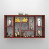 饭厅酒柜酒店专用壁挂酒柜现代简约置物架菱形格创意悬挂多层酒架