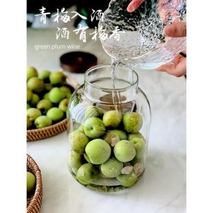 生活原本青梅酒瓶密封罐泡酒酿酒罐子大号玻璃储藏罐带盖大容量