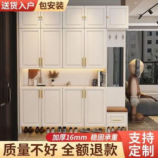 柜屏风一体靠墙门口新款 进门玄关柜客厅隔断家用简约鞋 厅柜置物架