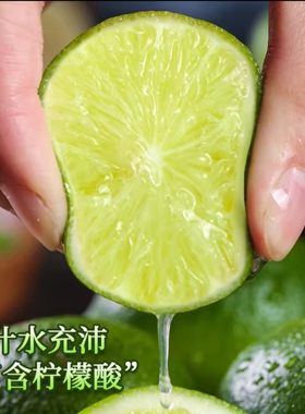 无籽青柠檬酸柠檬塔希提无核云南傣家新鲜薄皮多汁现摘露天柠檬