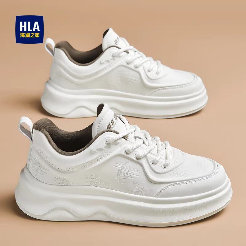 海澜之家男鞋2026新款春夏季透气潮百搭运动鞋休闲板鞋增高小白鞋