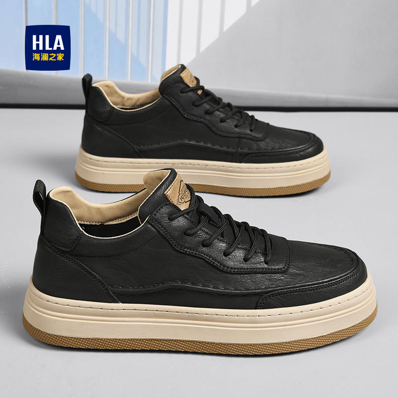 海澜之家男鞋2025新款小白鞋板鞋