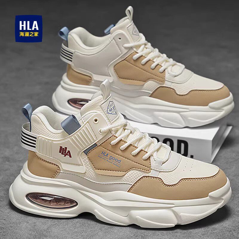 海澜之家男鞋2026新款秋冬季运动休闲鞋潮鞋老爹鞋厚底增高高帮鞋