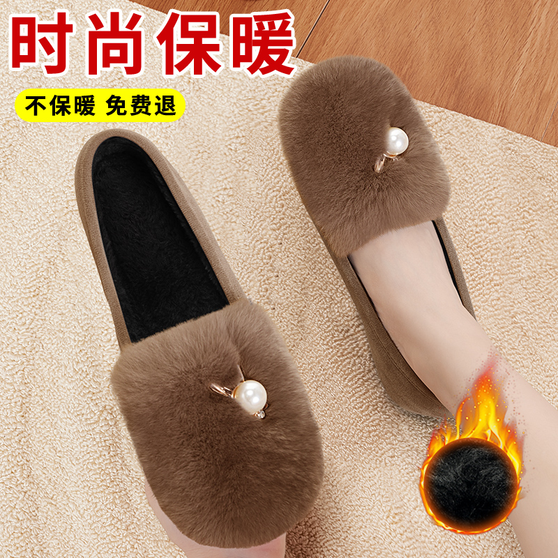 加绒保暖老北京布鞋女软底防滑