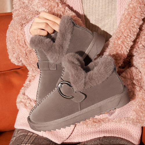 加绒保暖老北京布鞋女软底防滑