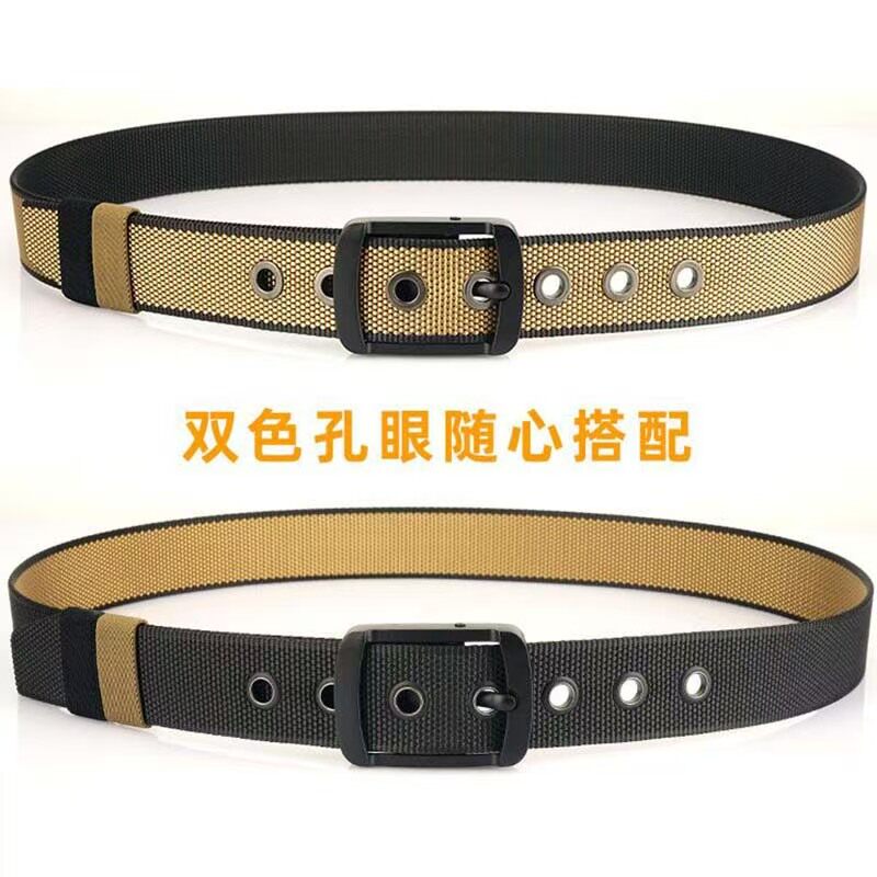 男士皮带旋转针扣正反双面腰带