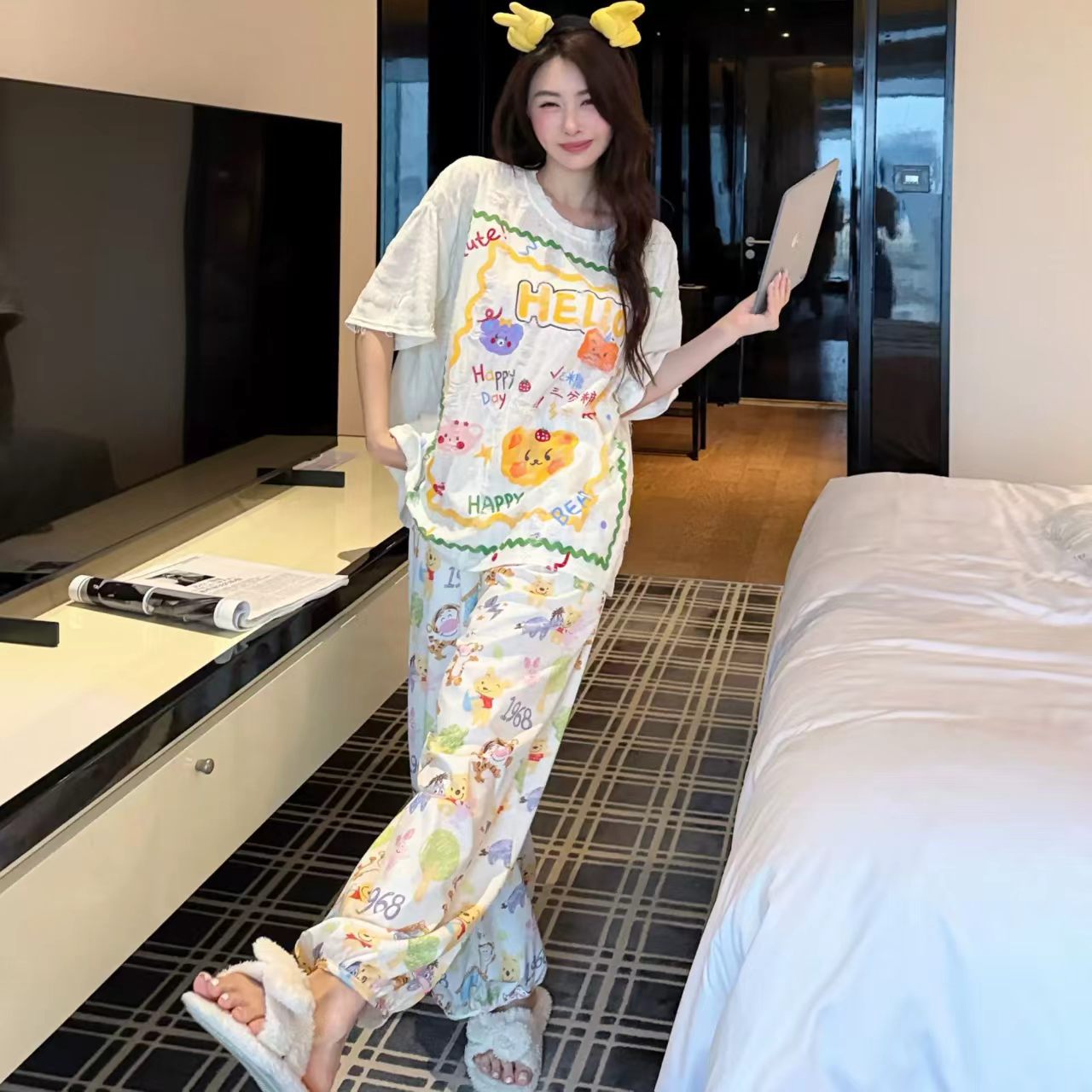 2026夏季新款网红薄款少女睡衣|