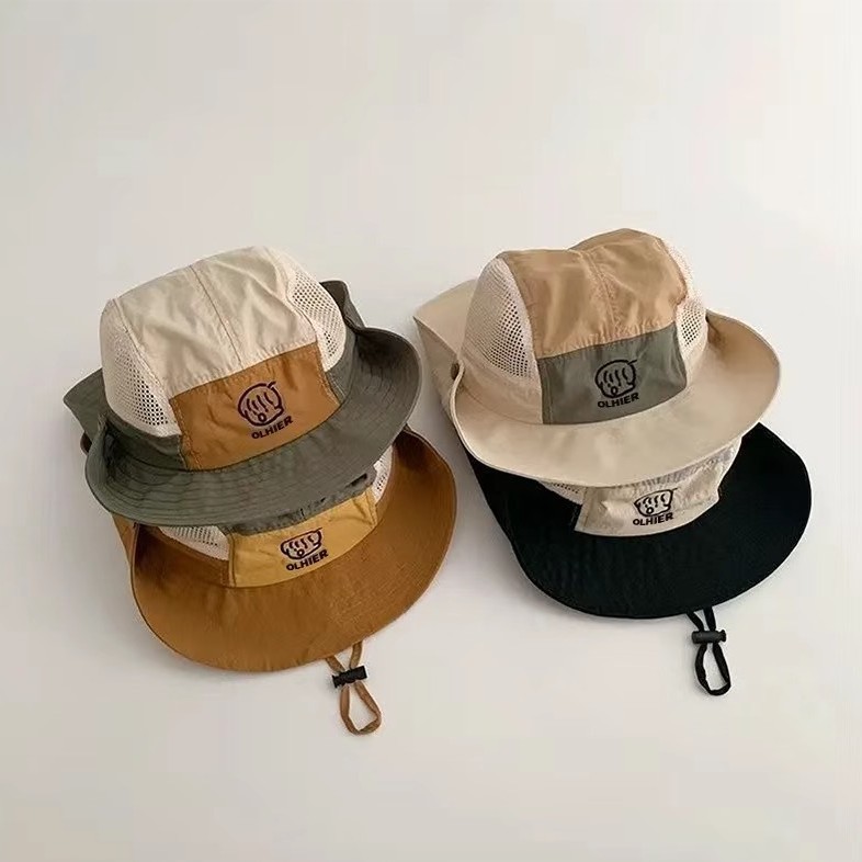 儿童帅气夏薄款遮阳帽防紫外线图片