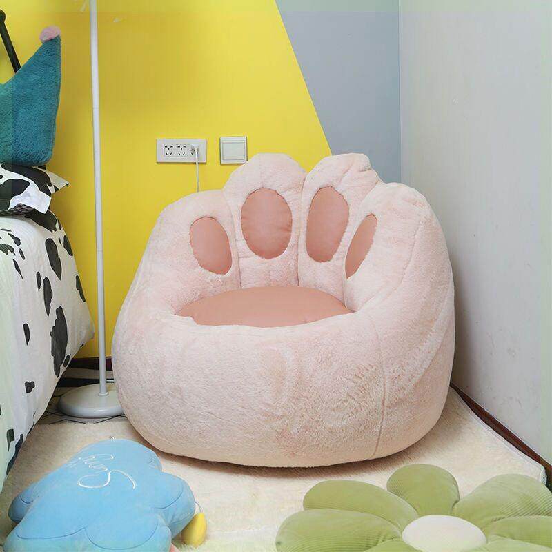 可爱猫爪懒人沙发豆袋榻榻米小型女生单人卧室阳台椅子座椅
