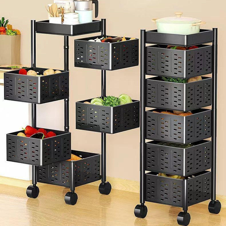 多层杂物水果蔬落地家用零食架