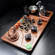 bàn trà sắt sơn tĩnh điện Ấm đun nước hoàn toàn tự động tích hợp khay trà phòng khách gia đình pha trà Bàn trà Kung Fu hiện đại, đơn giản, bộ trà hoàn chỉnh bàn uống trà điện bàn trà điện giá rẻ