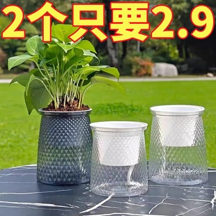 免浇水花盆自吸水懒人网红新款绿萝月季加仑盆塑料阳台兰花多肉盆