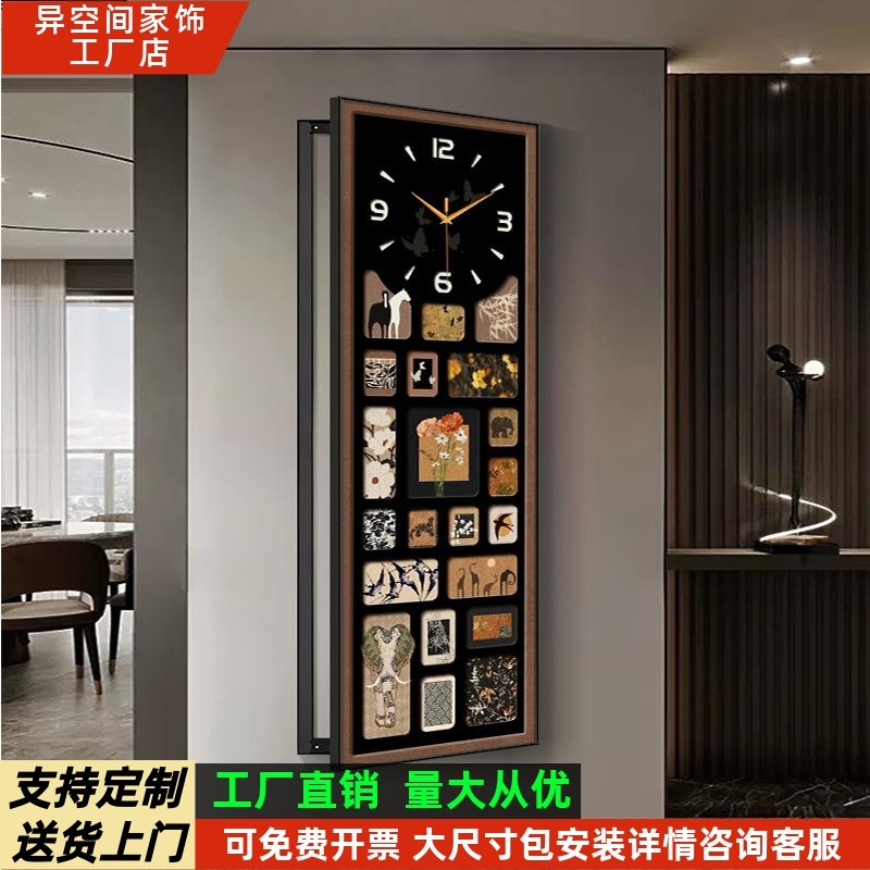 闸盒竖版中时钟古风电表箱大遮挡弱法式配电箱挂画电尺寸带装饰画,家居饰品,现代装饰画,淘宝优惠券,粉丝福利购,淘宝优惠卷