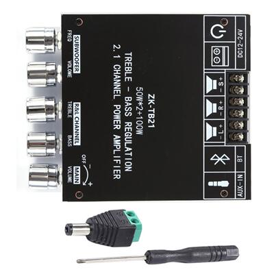 ZK-TB21 2.1声道蓝牙数字功放模块高低音调低音炮TPA3116D2芯