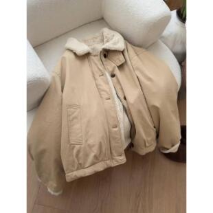 巨好看的羊羔毛加厚外套女2025秋冬新款独特漂亮的今年流行羊羔绒