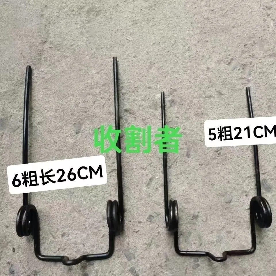 福田小麦收割机配件前割台弹齿拨禾轮尺铁弹齿加长加粗弹尺耙齿 - 实物图