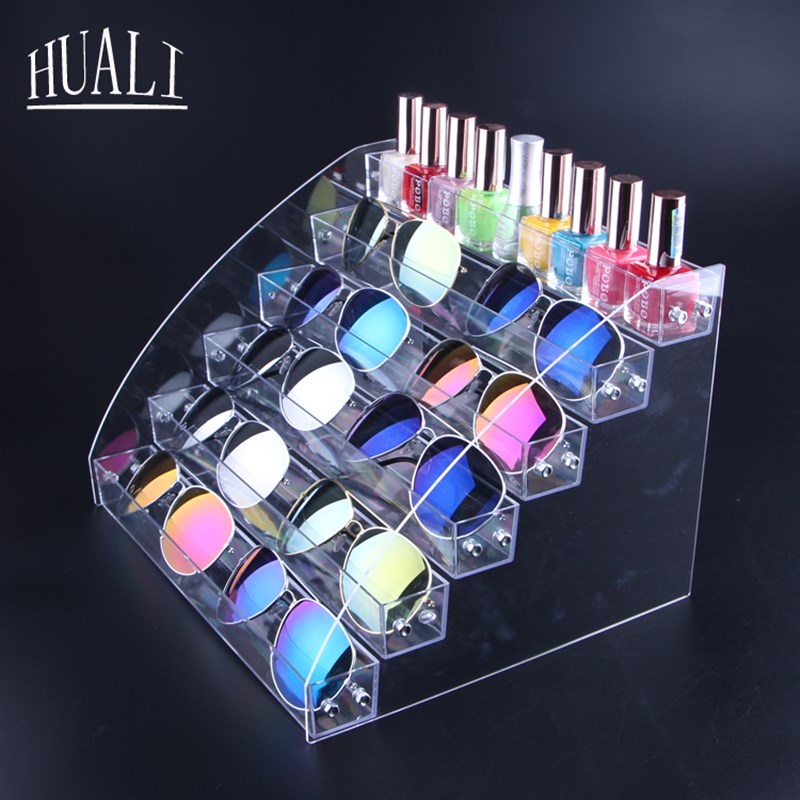 眼镜展示架太阳镜老花镜陈列架墨镜展架透明亚克力眼镜收纳盒