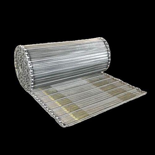 不锈钢网带链条式输送带隧道炉烘干线菱形螺旋网流水线金属网链