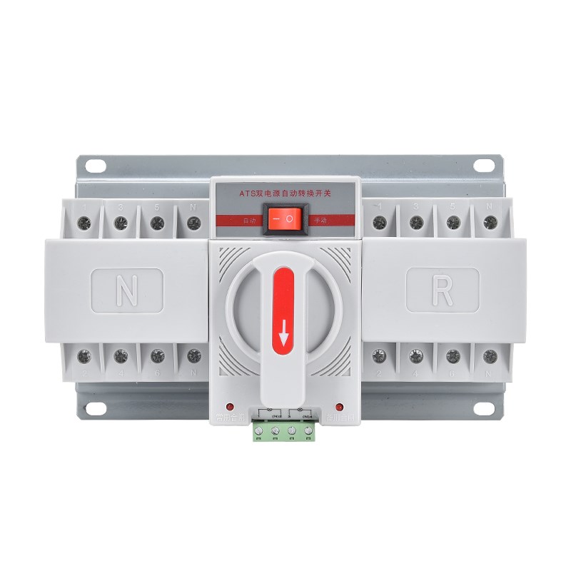 促销CB级双电源自动转换开关2P家用63A 4P备用电源自动切换控制器