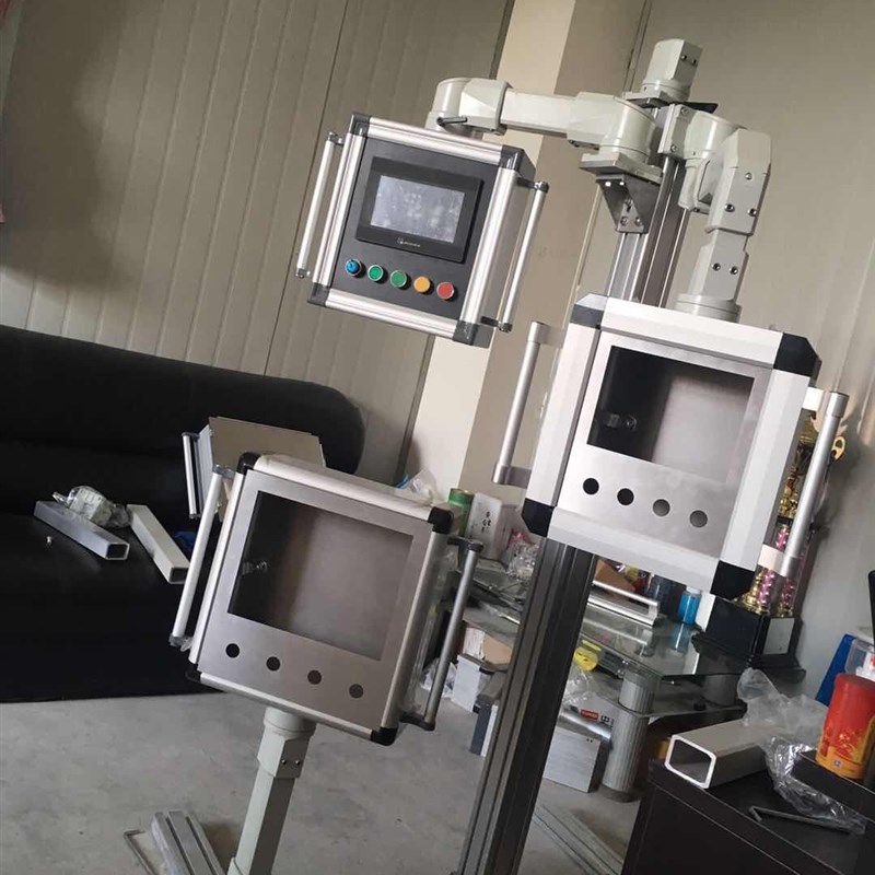 悬臂吊臂操作箱触摸屏数控系统控制铝合金机床可旋转支架