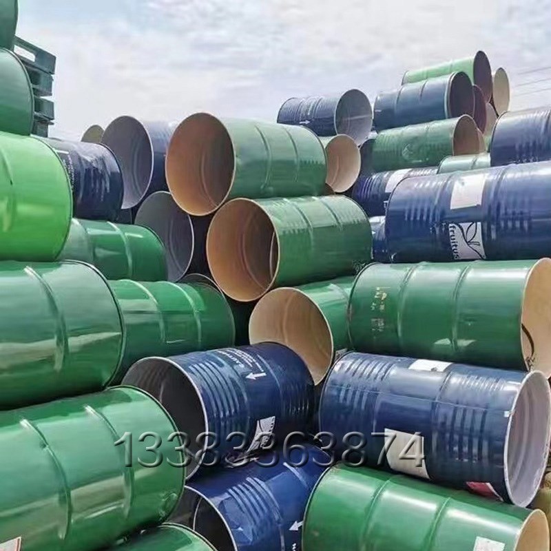 镀锌桶200L升铁桶烤漆桶加厚开B口二手铁桶广口汽柴油装饰铁皮桶