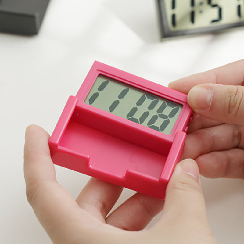 简约台式小摆件家用静音数字电子表便携学生可爱小巧桌面电子时钟