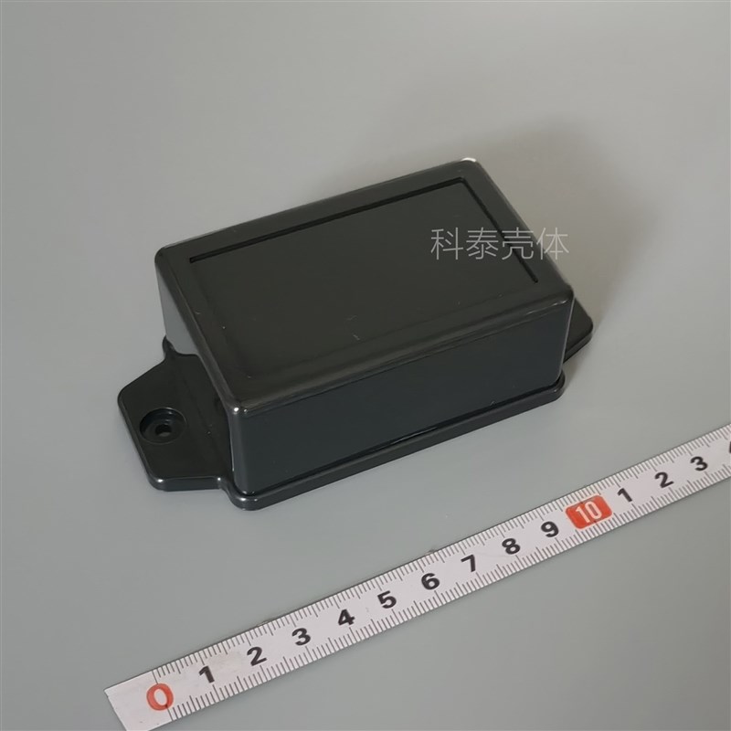 全新ABS黑色塑料外壳可开孔外壳墙挂式仪器仪表盒KT27:85*55*35