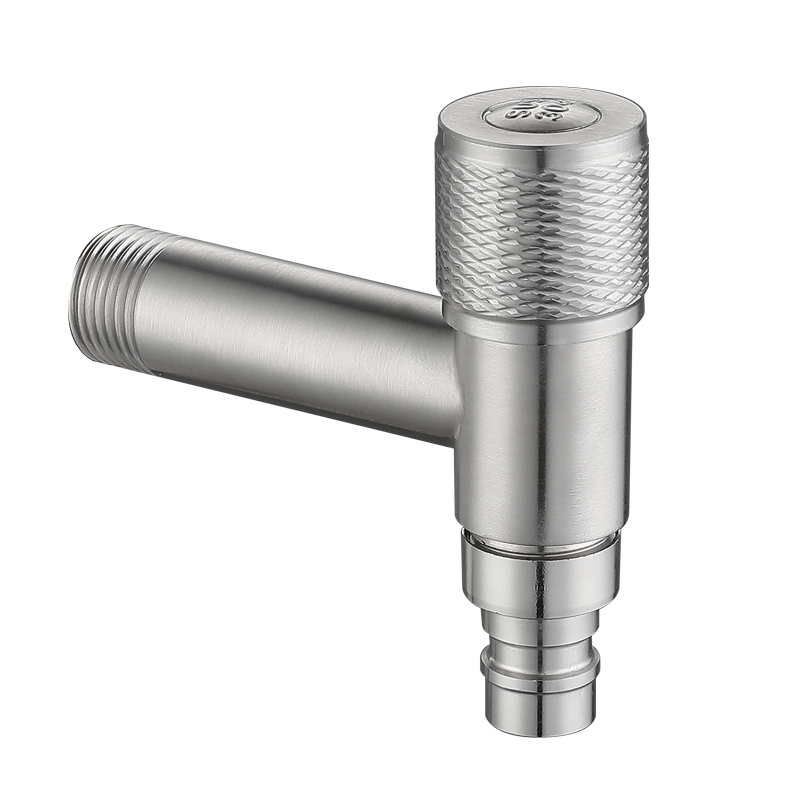 304不b锈钢黑色短款全自动洗衣机4分卡扣接头嘴水龙头迷你开关