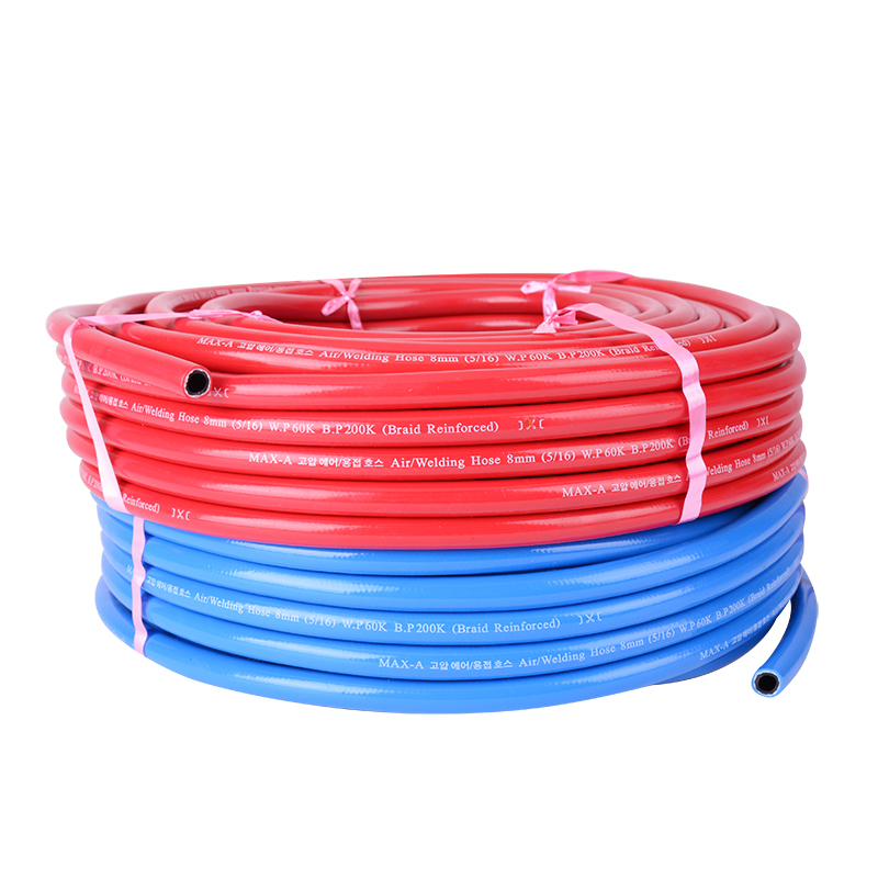 韩国MAX-A氧气管焊割工业工高压耐磨软管防火耐高温双色管8mm30米