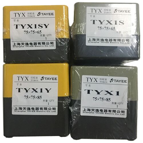 TAYEE上海天逸电器开关盒TYX1防水ABS 2位按钮盒2 3 4孔 TYX1S 1P