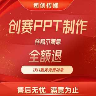 PPT代制作设计美化高端创新创业大赛互联网+挑战杯三创赛职业规划