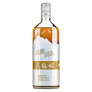 乌毡帽冻藏冰雕480ml单瓶装花雕酒绍兴工艺传统半干清爽型黄酒