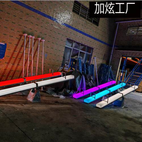 发光跷跷板LEDOTC网红户外防太阳能双公园场活水动儿童人广互动玩
