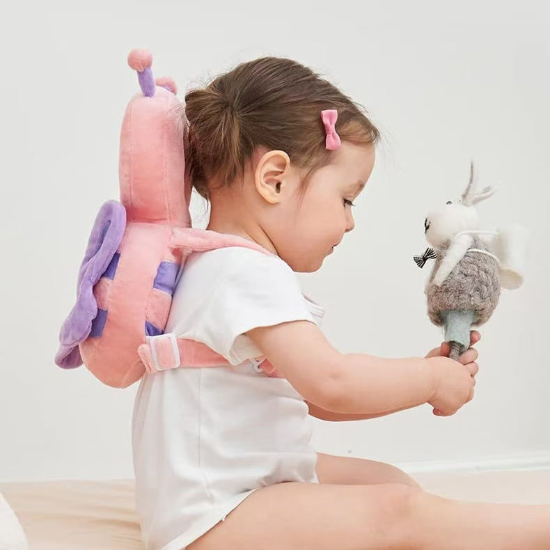 宝宝婴儿防摔枕护头枕儿童保护学步防撞帽水晶绒多功能玩具婴儿枕