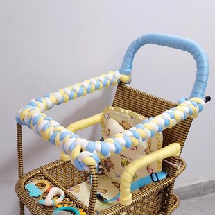 竹藤婴儿推车配件童车护栏毛线保护防撞条儿童藤椅改造装饰棉条